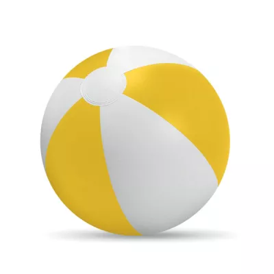 Piłka plażowa dmuchana z PVC 23,5 cm PLAYTIME - Zólty (IT1627-08)