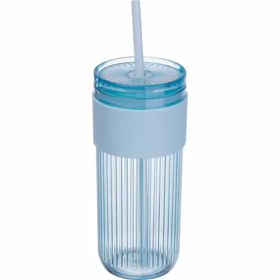 Kubek akrylowy ze słomką 660 ml SOLEDAD - real/light green (8552924)