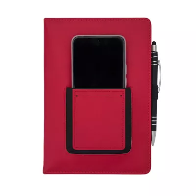 Notes z kieszonką na telefon Eibar - czerwony (R64248.08)