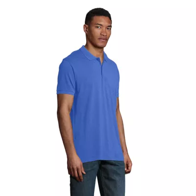 Polo męskie organiczne 170 g/m² Sol's PLANET MEN - Niebieski (S03566-RB)
