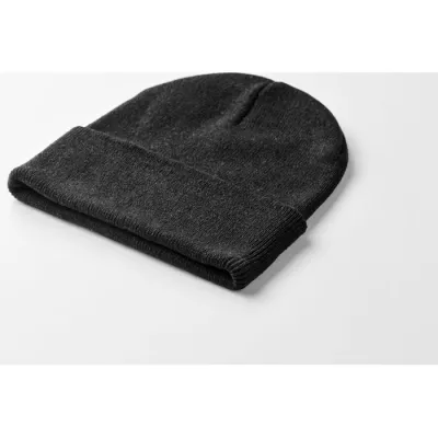 Czapka zimowa unisex z mankietem BEANIX - Czarny (MO2705-03)