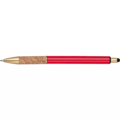 Długopis metalowy touch pen CAPRI - czerwony (369005)