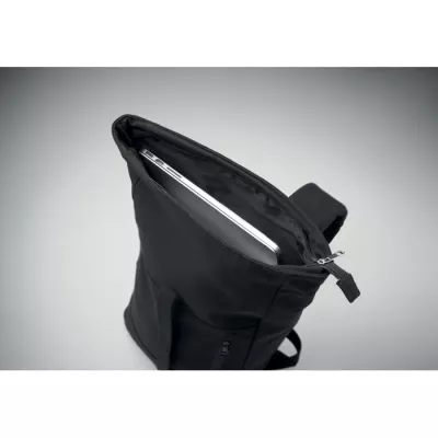 Plecak rolltop na laptop 15" 340 g/m² KOPER ROLL - Czarny (MO2400-03)