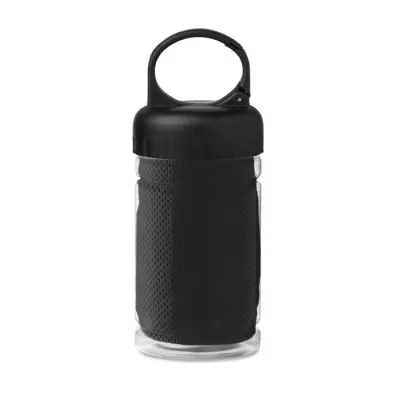 Ręcznik sportowy w butelce PET 30x80 cm FRIS - Czarny (MO9203-03)