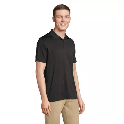 Polo sportowe unisex z recyklingu Sol's PITCHER - Czarny (S04442-BK)