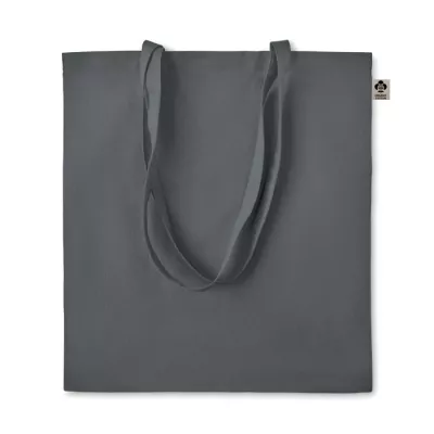 Torba z bawełny organicznej 140 g/m² ZIMDE COLOUR - Kamienny Szary (MO6189-15)