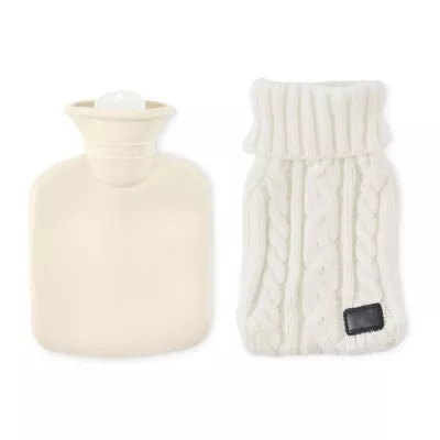 Termofor 400 ml w dzianinowym pokrowcu TOASTY - Bezowy (MO2720-13)