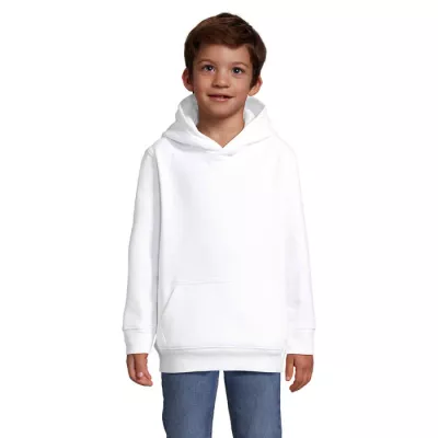 Bluza dziecięca z kapturem Sol's CONDOR KIDS - Bialy (S04238-WH)