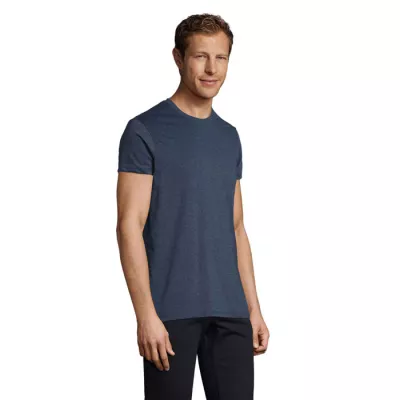 Koszulka męska dopasowana 150 g/m² Sol's REGENT FIT - Melanż Denim (S00553-HD)