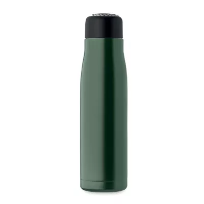 Butelka termiczna z uchwytem sznurkowym 500 ml CORDLE - Ciemnozielony (MO2413-60)