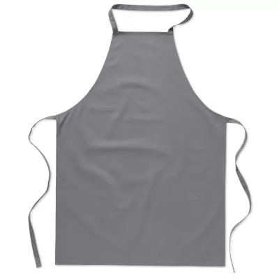 Fartuch kuchenny bawełniany 180 g/m² KITAB GLASGOW - Szary (MO7251-07)
