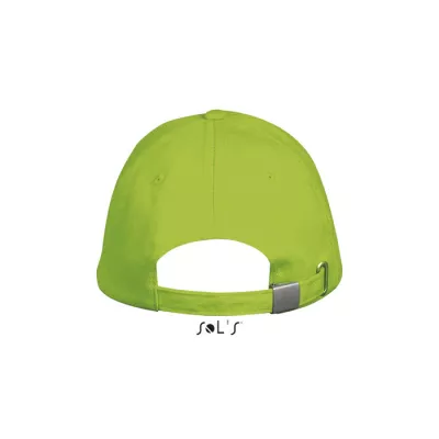 Czapka z daszkiem 5-panelowa 260 g/m² Sol's LONG BEACH - Lime (S00594-LM)
