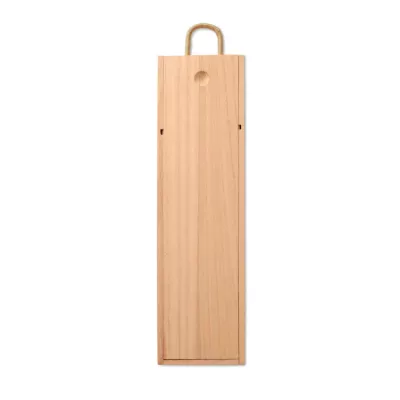 Skrzynka na wino z drewna paulowni VINBOX - Drewna (MO9413-40)