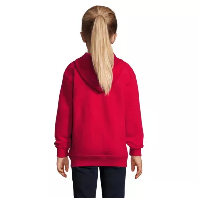 Bluza dziecięca z kapturem 260 g/m² Sol's STONE KIDS - Czerwony (S02092-RD)