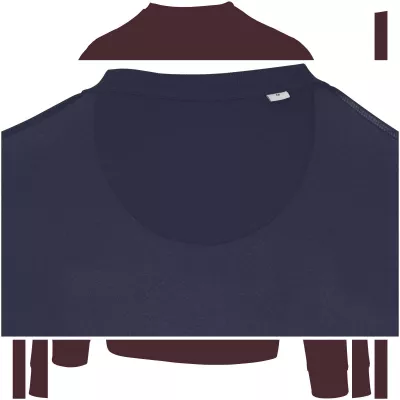 Jasper organiczna bluza unisex z recyklingu o gramaturze 280 g/m² z okrągłym dekoltem i certyfikatem OCS - Granatowy (39561-NAVY)