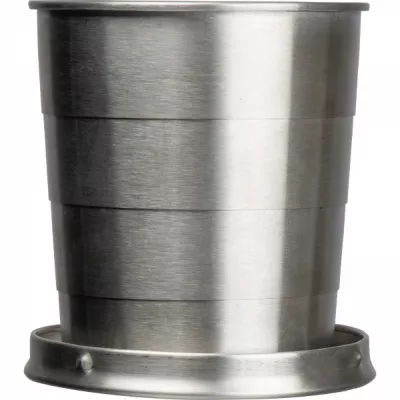 Kubek stalowy składany 250 ml HEATHER - szary (8399207)