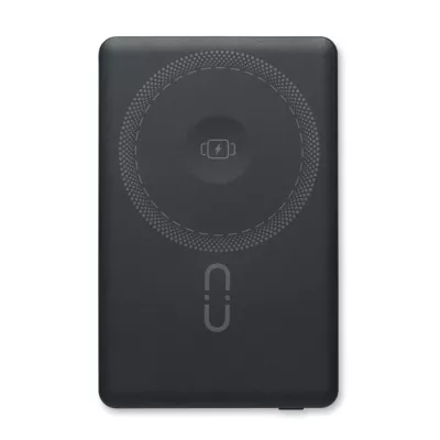 Powerbank magnetyczny 5000 mAh z aluminium CORE - Czarny (MO3179-03)