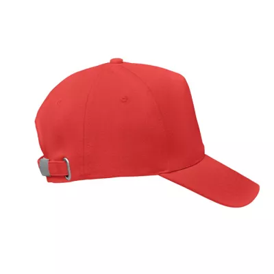 Czapka z daszkiem organiczna 250 g/m² BICCA CAP - Czerwony (MO6432-05)