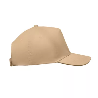 Czapka z daszkiem 5-panelowa z bawełny 180 g/m² SUNNY - Kosc Sloniowa (MO2345-53)