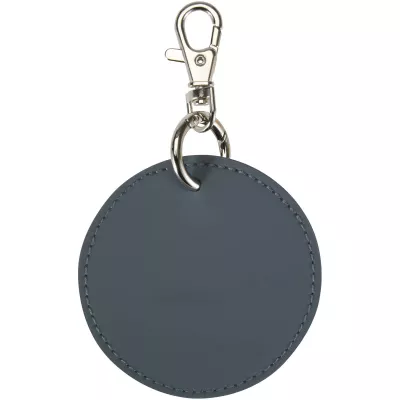 Resi Plus brelok z okrągłą zawieszką z recyklingowanego materiału z certyfikatem GRS  - Hale Blue (13014055)