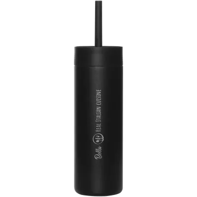 MiiR Sipper butelka na wodę o pojemności 473 ml ze słomką - Czarny (10093490)