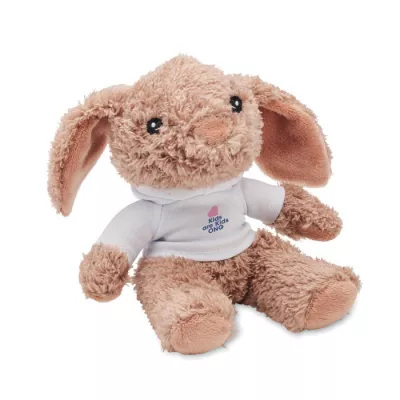 Pluszowy królik w bluzie z kapturem BUNNY - Bialy (MO2121-06)