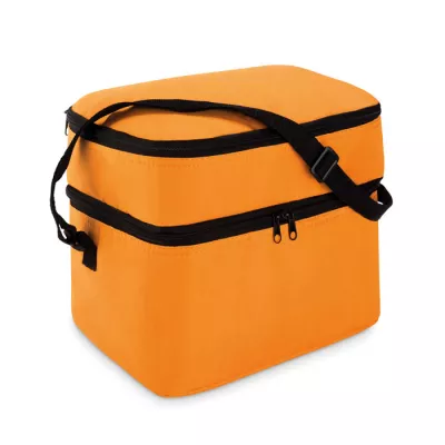 Torba termiczna z 2 przegrodami z poliestru 600D CASEY - Pomaranczowy (MO8949-10)