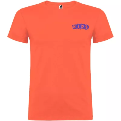 Beagle koszulka dziecięca z krótkim rękawem - Koralowy (K6554-CORAIL)