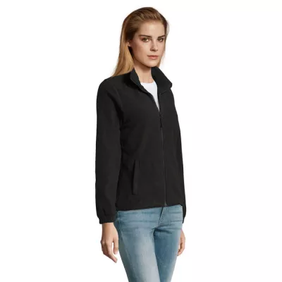 Polar damski rozpinany 300 g/m² Sol's NORTH WOMEN - Czarny (S54500-BK)