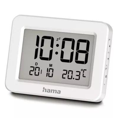 Budzik elektroniczny Hama Kos - biały (VH059-02)