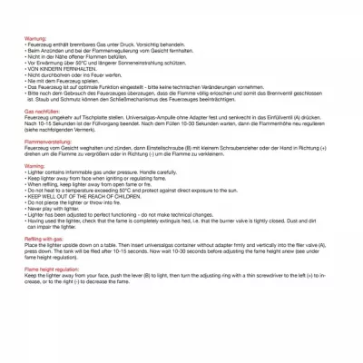 Zapalniczka jednorazowa KLEOPATRA - czarny (9110703)