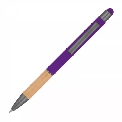Długopis metalowy touch pen soft touch BRYGIDA - fioletowy (1358112)