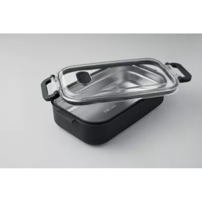 Lunchbox z PP ze stalowym wkładem 750 ml HOAGIE - Czarny (MO2770-03)