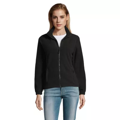 Polar damski rozpinany 300 g/m² Sol's NORTH WOMEN - Czarny (S54500-BK)