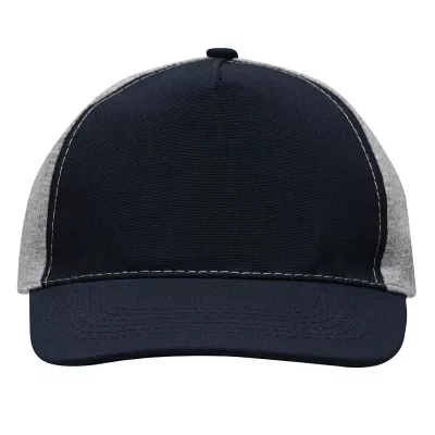 5 segmentowa czapka baseballowa - ciemnoniebieski, szary (56-0701602)
