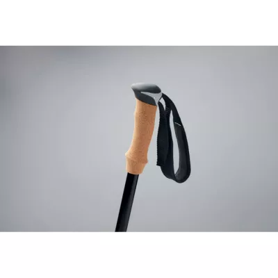 Kijki do nordic walking z korkowymi uchwytami NOLE - Czarny (MO2363-03)