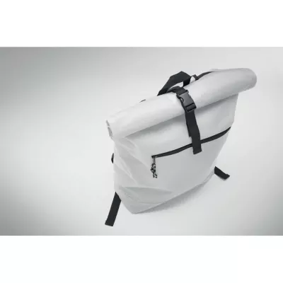 Plecak rolltop na laptop 15" z poliestru 600D IREA - Bialy (MO2170-06)