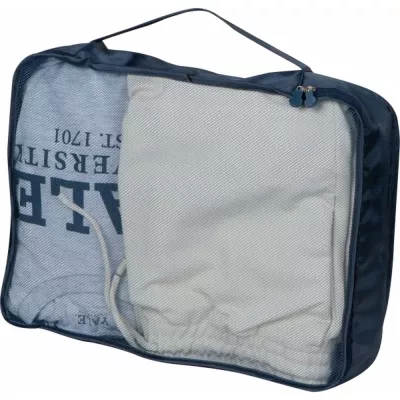 Zestaw 4 pokrowców na ubrania BELMONT - granatowy (390844)