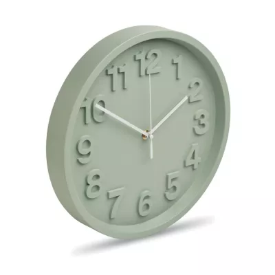 Zegar ścienny z cichym mechanizmem 30 cm MURO - Miętowy Zielony (MO2851-77)