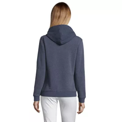 Bluza damska z kapturem 280 g/m² Sol's SPENCER WOMEN - Melanż Denim (S03103-HD)