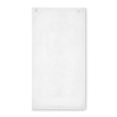 Ręcznik do rąk bawełniany 380 g/m² 50x100 cm ISLAND 50 - Bialy (MO2765-06)