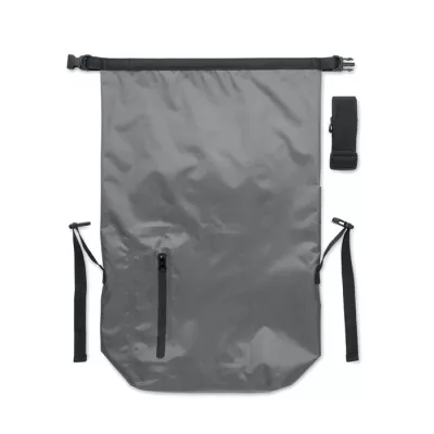 Plecak wodoodporny rolltop z RPET 25 l SCUBAROLL - Kamienny Szary (MO2181-15)