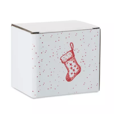 Kubek ceramiczny świąteczny 300 ml FESTIMUG - Czerwony (CX1571-05)