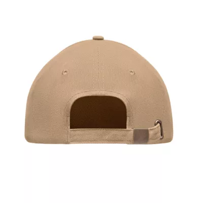 Czapka z daszkiem 6-panelowa 270 g/m² TEKAPO - Bezowy (MO9643-13)