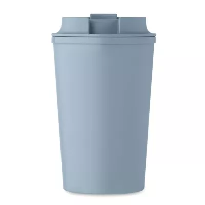 Kubek dwuścienny z PLA 350 ml BEIBAKU - Petrol (MO2310-20)