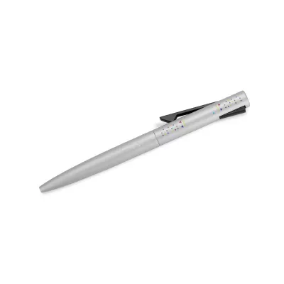 Długopis z recyklingowanego aluminium i satynową powłoką JAKU - srebrny (19744-00)