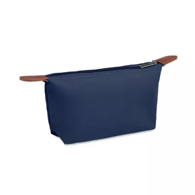 Kosmetyczka z RPET 600D z detalami z PU VANITY - Niebieski (MO2961-04)