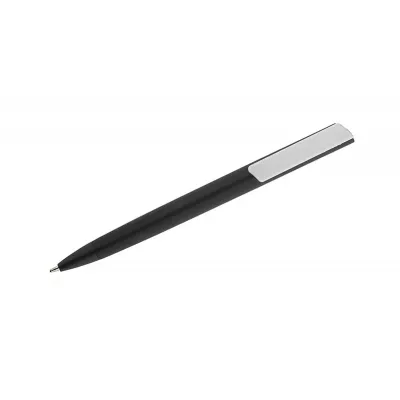 Długopis plastikowy z matową powłoką soft touchALEO - czarny (19499-02)