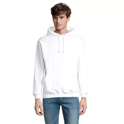 Bluza unisex z kapturem 280 g/m² Sol's CONDOR - Bialy (S03815-WH)