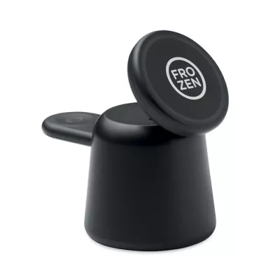 Stacja ładująca 3 w 1 magnetyczna 15W SIMPA - Czarny (MO2732-03)